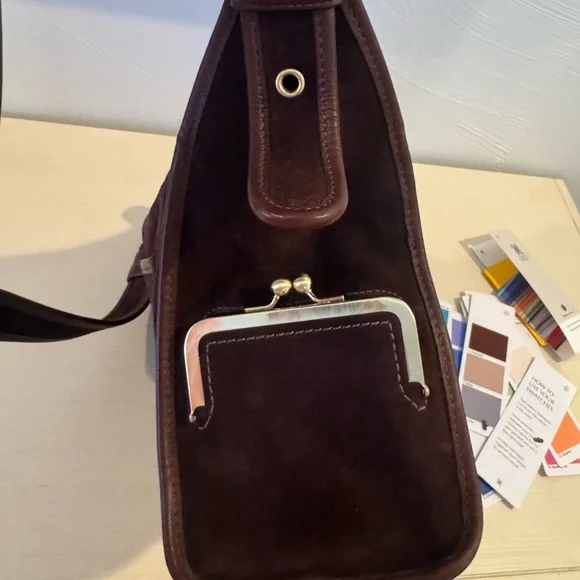 Vintage Coach Limited Edition Mahogany Haversack Bleecker Street Suede bag - Picture 8 of 12
